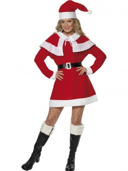 Kostým Miss Santa - flísový