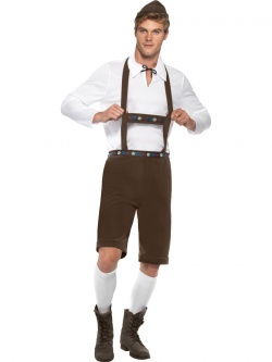 Kostým Oktoberfest hnědý - pánský